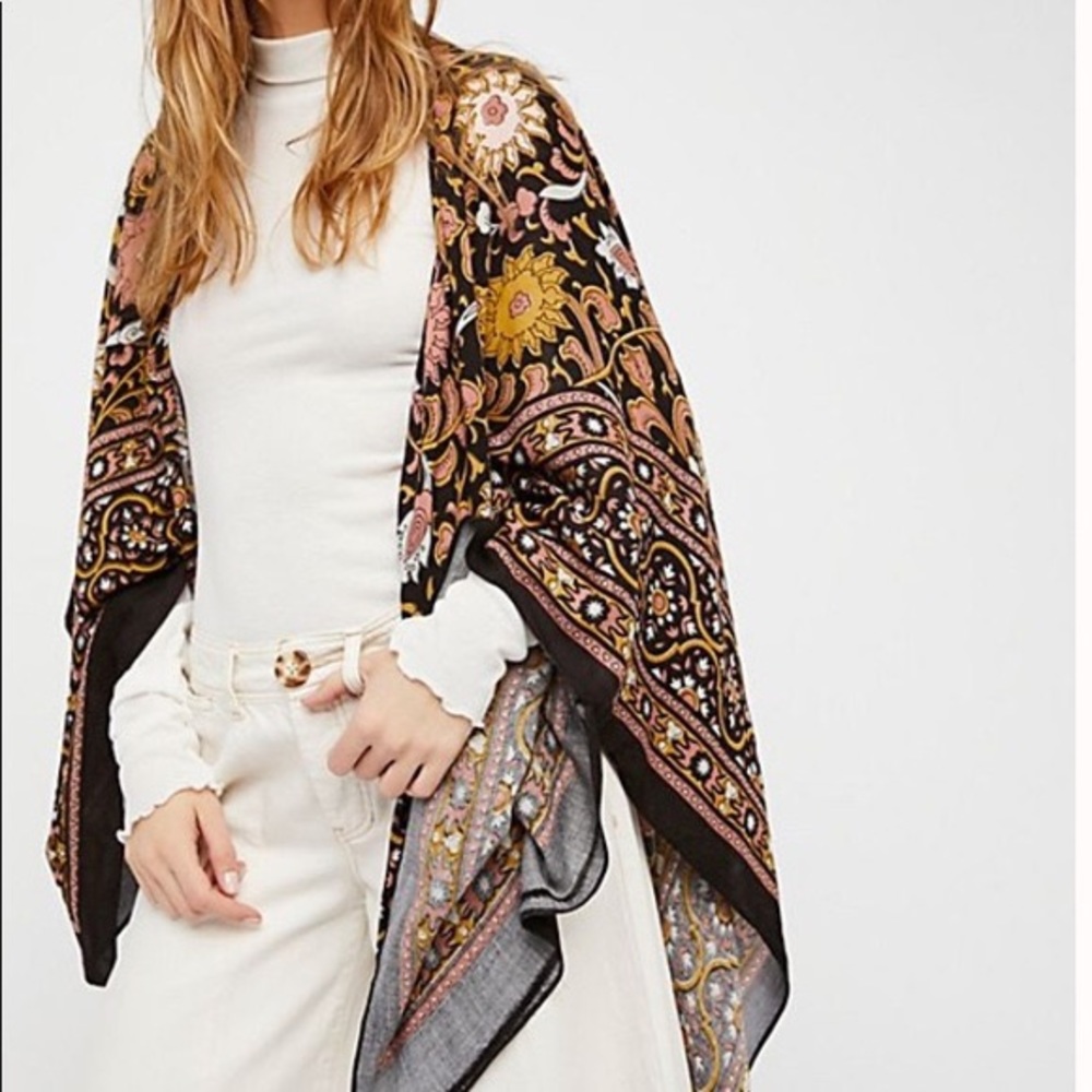Free People Magic Dance Birder Print Kimono
